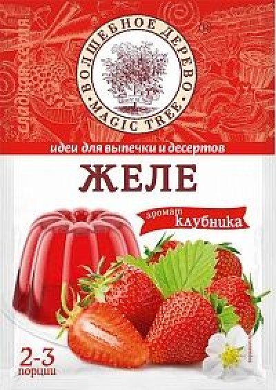 Желе аромат "Клубника" 50гр Волшбное дерево