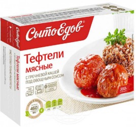 Тефтели мясные с гречневой кашей под овощным соусом Сытоедов 350 г