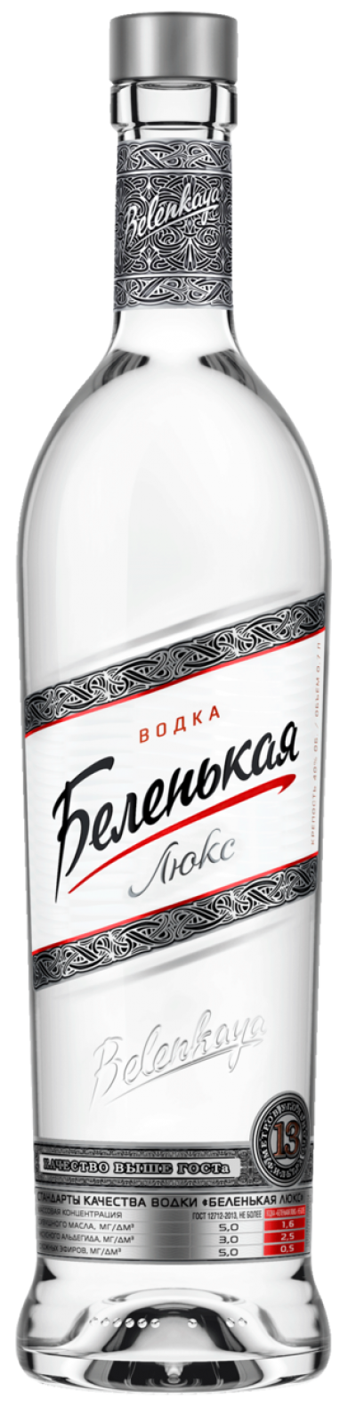 Водка Беленькая люкс 40% 0,7л.