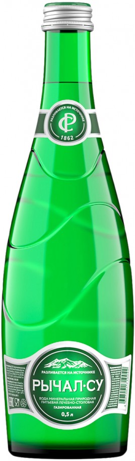 Вода мин.леч-стол. Рычал-Су газ 0,5л ст/б