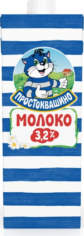 БЗМЖ Молоко Простоквашино ультрапаст 3,2% ТВА 950 мл