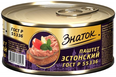 Паштет Эстонский "Знаток" 230гр
