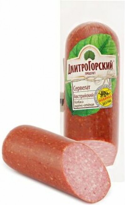 АКЦИЯ!!! Сервелат Австрийский в/к в/у 350г. Дмитрогорск