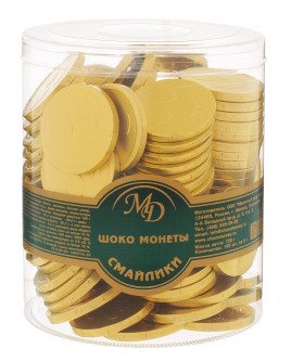 Шоко Монеты Смайлик 6гр.