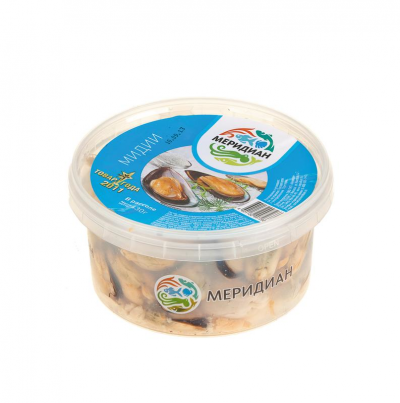 Мидии в рассоле  пл/б 430г Меридиан