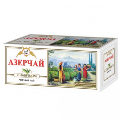 Чай Азерчай с Чабрецом 25пак*2г