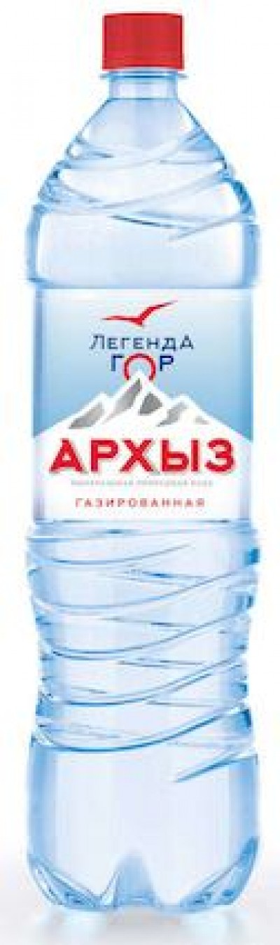 Вода "Легенда гор Архыз" 1,5л газ