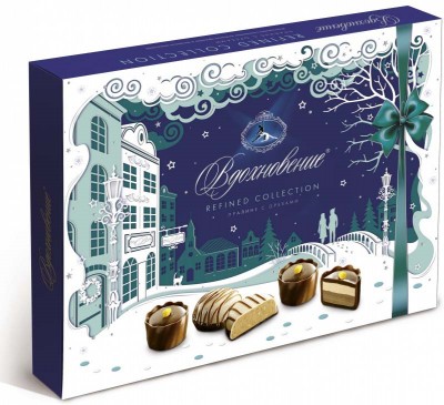 Набор конфет "Вдохновение" поролине с орехами 170г