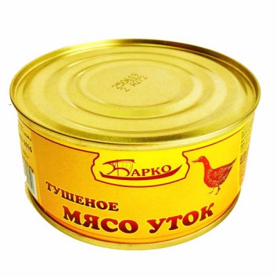 Мясо утки тушеное Барко 300гр ж/б