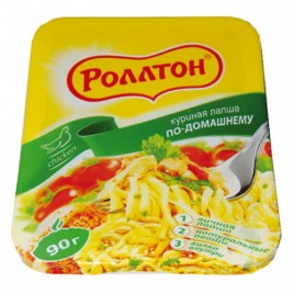 Лапша Роллтон по-домашнему курица лоток 90г