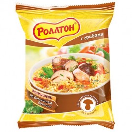 Вермишель Роллтон грибная 60г