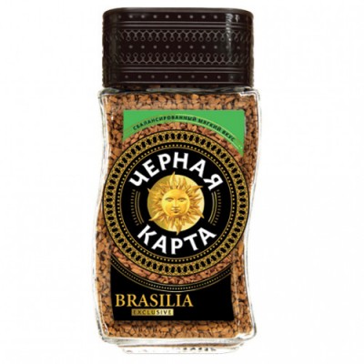 Кофе Черная карта Exclusive Brasive 47,5г с/б
