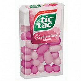 Драже Тик Так клубника 16г
