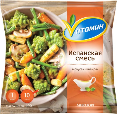 Испанская смесь зам. 400г. Витамин