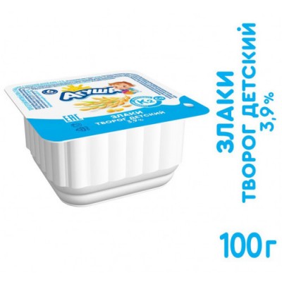 БЗМЖ Творог злаки Агуша 3,9% 100г