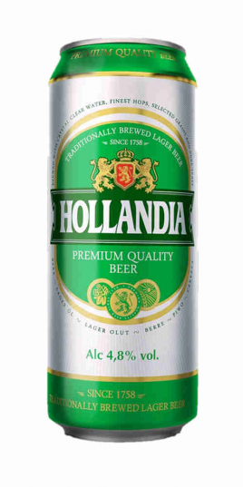 Пиво Голландия премиум 4,8% 0,45л ж/б.