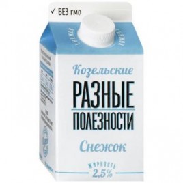 БЗМЖ Снежок с м.д.ж. от 2,5% 290г Козельский