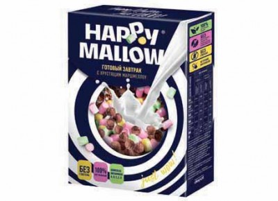 HAPPY MALLOW сухой завтрак с маршмеллоу 240гр