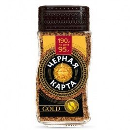 Кофе Черная карта  Gold 190г ст/б