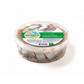 Сельдь филе кусочки Меридиан с укропом 480г