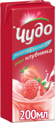 БЗМЖ Чудо молочное клубника 2% 200мл пак