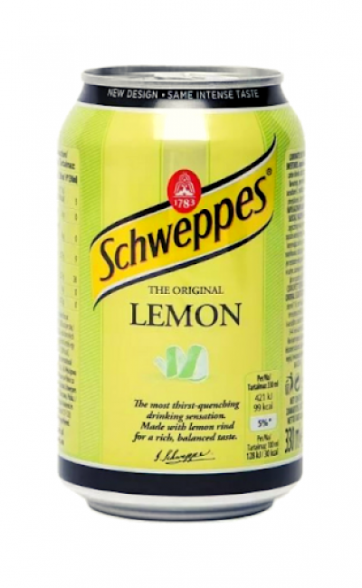 Швепс оригинал Лимон 330мл ж/б