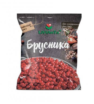 Брусника зам. LiViAnTa 250г