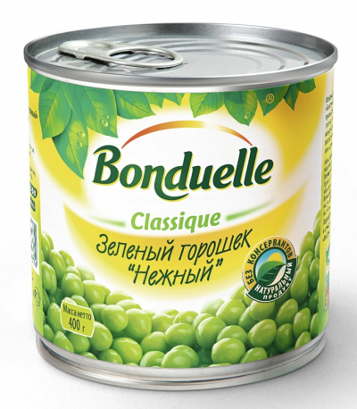 Горошек зеленый Бондюэль ж/б 400 г