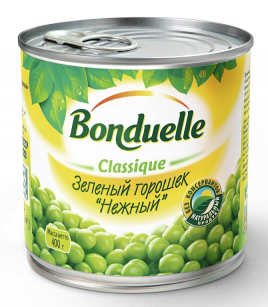 Горошек зеленый Бондюэль ж/б 400 г