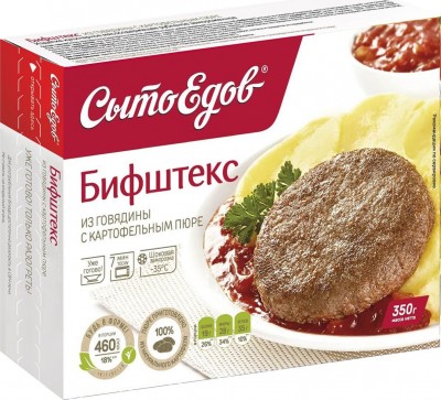 Бифштекс из говядины Сытоедов 350г