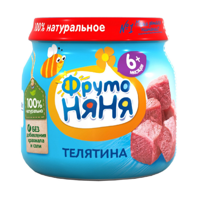Пюре Фруто Няня Мясное из телятины 80г ст/б