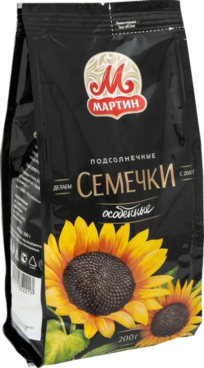 Семечки отборные особенные От Мартина 200г