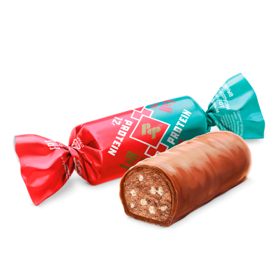 Конфеты Батончики с воздушным рисом вкус Чизкейк 1кг РотФронт