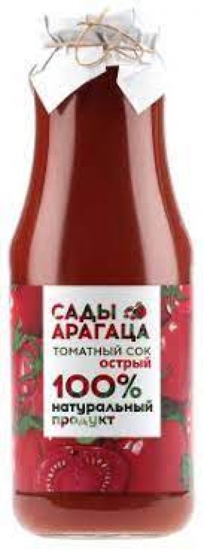 Сок томатный острый 1л Сады Арагаца ст/б