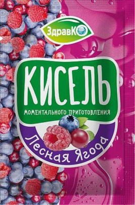 Кисель "ЗдравКО" лесная ягода 25гр пак.