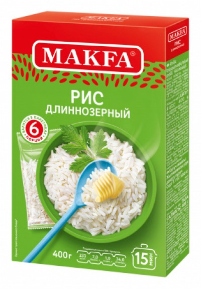 Макфа Рис длиннозерный вар./пакеты 5*80г