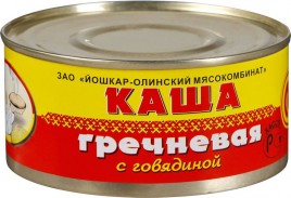 Каша гречневая с говядиной ж/б 325г Йошкар-Ола