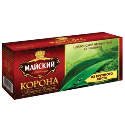 Чай черный Корона Рос.Имп. Майский 25пак.