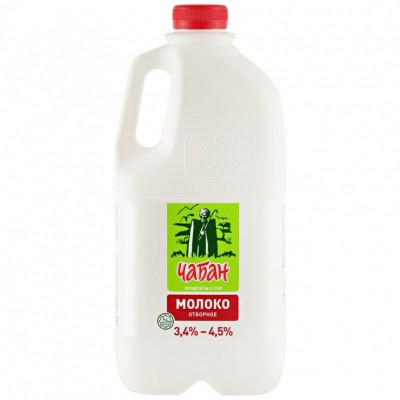 БЗМЖ Молоко "Чабан" отборное 3,4%-4,5% 1900г канистра