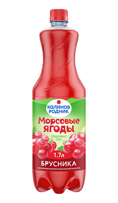 Морсовые ягоды Калинов Родник 1,7л. брусника
