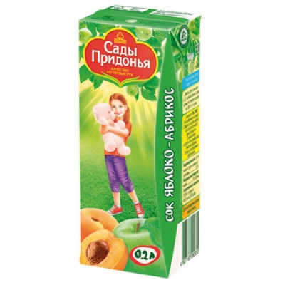 Сок Сады придонья Яблоко-Абрикос 0,2л