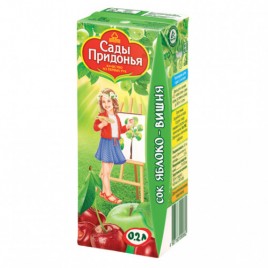 Сок Сады придонья Яблоко-Вишня 0,2л