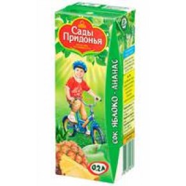 Сок Сады придонья Яблоко-Ананас 0,2л