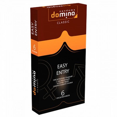 Презервативы Domino Easy Entry гладкие 6шт