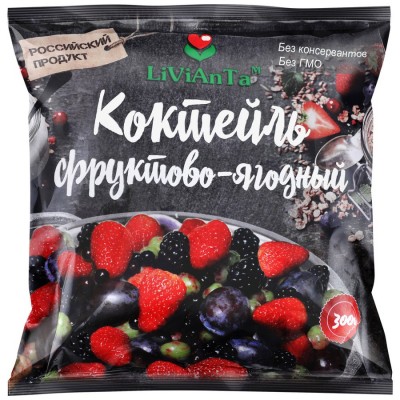 Фруктово-ягодный коктейль LiViAnTa 300г