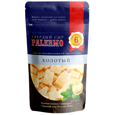 БЗМЖ Сыр твердый Колотый м.д.ж 40% 120г Палермо