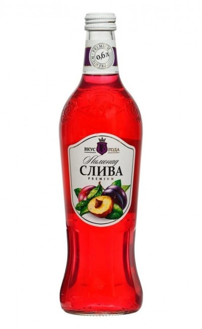 Лимонад премиум Слива 0,6л с/б