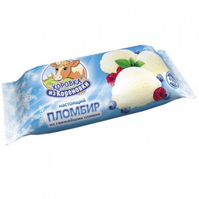 Мороженое Полено пломбир 400гр.Кореновка