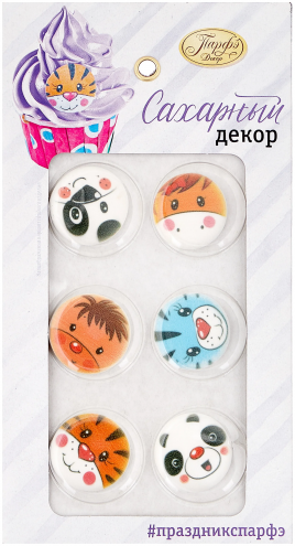 Сахарные Фигурки Зверята 16г Парфэ