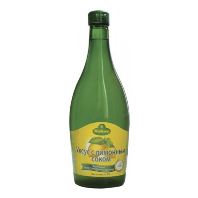 Уксус "KUHNE" с лимонным соком 750мл ст/б